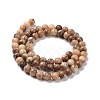 Natural Orange Calcite Beads Strands G-E185-04A-3