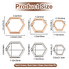 6Pcs 6 Styles Alloy Spring Gate Rings FIND-BBC0002-40-2