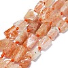 Natural Sunstone Beads Strands G-O170-124-1