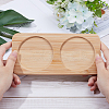 2 Round Slots Bamboo Serving Tray ODIS-WH0329-38B-3