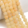 Natural Yellow Calcite Beads Strands GG-CBAA3AB-01-8mm-1