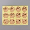 Round Dot Kraft Paper Adhesive Label Stickers STIC-WH0012-05C-1