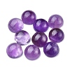 Natural Amethyst Cabochons G-P393-R14-10MM-A-1
