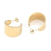 304 Stainless Steel Stud Earrings EJEW-S224-01G-05-2