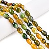 Dyed Natural Agate Beads Strands G-T141-15B-01-2