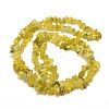 Natural Olive Jade Chip Bead Strands G-M205-30-2