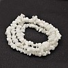 Chip Opaque Glass Beads Strands G-L454-03-2
