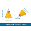 12Pcs 6 Colors Plastic Pendant FIND-TA0001-60-5