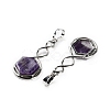 Natural Amethyst Pendants G-F777-05P-07-2