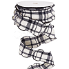 1 Roll Polyester Ruffled Ribbon SRIB-CY0001-14G-1