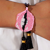 Bohemian Style Handmade Glass Seed Beaded Link Bracelets QQ7911-2-2
