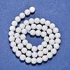 Synthetic White Agate Beads Strands G-D419-6mm-01-5