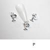 Alloy Rhinestone Cabochons MRMJ-T056-93P-P-1
