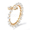 Shell Pearl Open Cuff Ring RJEW-TA00102-1