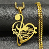 201 Stainless Steel Musical Note Heart Quote Pendant Necklaces LS-NJEW-K283-03G-1