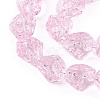 Electroplate Glass Beads Strands EGLA-N012-08I-3