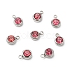 201 Stainless Steel Rhinestone Charms STAS-S068-10-1