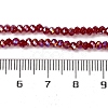 Baking Electroplate Glass Beads Strands X-DGLA-A039-J2MM-B19-4