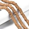 Flat Round Handmade Polymer Clay Beads CLAY-R067-10mm-37-4