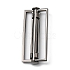 Alloy Belt Strap Buckles PALLOY-F301-01B-2