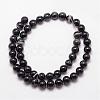 Natural Black Agate Bead Strands G-K166-13-8mm-05-2