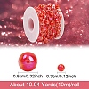 10M ABS Plastic Imitation Pearl Beaded Trim Garland Strand AJEW-YW0001-48A-1