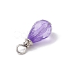 Acrylic with Iron Pendants PALLOY-JF03685-5