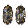 Assembled Synthetic Pyrite and Kyanite/Cyanite/Disthene Pendants G-R481-08-2