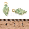 Brass with Enamel Charms KK-CBA61F8-01G-02-3
