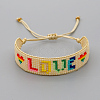 Miyuki Seed Braided Bead Bracelet BJEW-P269-02A-1
