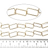 Ion Plating(IP) 304 Stainless Steel Rectangle Link Chains CHS-Q006-01G-2