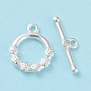 Eco-friendly Brass Toggle Clasps KK-D082-11S-2