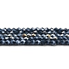Opaque Solid Color Electroplate Glass Beads Strands X1-GLAA-F029-P4mm-A09-1