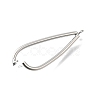 Brass Ice Pick Pinch Bails KK-P306-12B-P-2