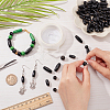 480Pcs 4 Style Dyed Natural Wood Beads WOOD-PH0002-42-5