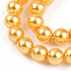 Baking Paint Pearlized Glass Pearl Bead Strands HY-N002-4mm-A08-4