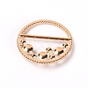 Alloy Resin Imitation Pearl Buckles JEWB-WH0014-07A-2