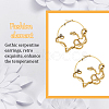 3 Pairs 3 Colors Alloy Snake Wrapped Ring Hoop Earrings for Women EJEW-AN0001-63-3