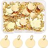 100Pcs Brass Stamping Blank Tag Charms KK-FH0002-60G-1