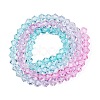 Gradient Color Baking Paint Glass Bead Strands DGLA-A039-T2mm-A05-2