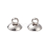 304 Stainless Steel Bead Cap Pendant Bails LS-X-STAS-G224-24P-10-2