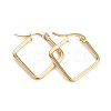 201 Stainless Steel Angular Hoop Earrings EJEW-I245-33E-1