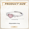 1Pc Alloy Cat Eye Adjustable Finger Rings for Women RJEW-LP0002-81-2