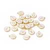 Initial Letter A~Z Alphabet Enamel Charms ENAM-Q437-07-2