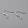 Brass Earring Hooks KK-O131-08-3