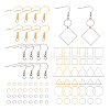 Geometric Charm Drop Earring DIY Making Kit DIY-UN0003-01-1