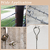 25Pcs 5 Styles 304 Stainless Steel Wire Rope Cable Clip Clamp STAS-PH0007-68-5