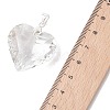 Transparent Glass Pendants PALLOY-JF05262-01-4