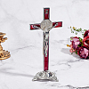 Alloy Enamel Saint Benedict Crucifix Display Decorations AJEW-WH0752-416B-4