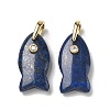 Dyed Natural Lapis Lazuli Pendants G-A297-01G-19-1